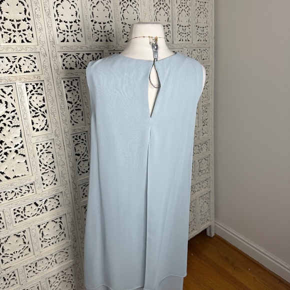 SL Fashions New York Light Blue Flowy Formal Sleeveless Embellished Dress - Picture 8 of 10